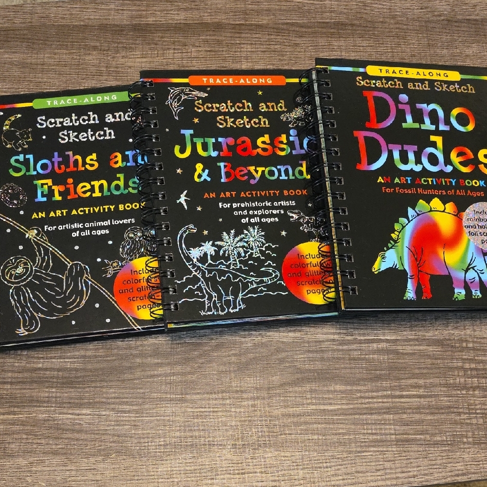 Scratch and Sketch Art Activity Books